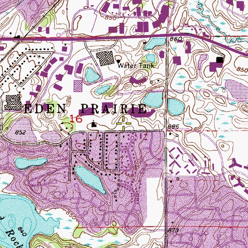 Topographic Map of HCMC Emergency Medical Services Station 8, MN