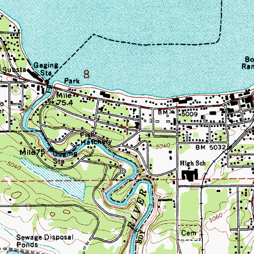 Topographic Map of Saint Luke's McCall Memorial Hospital, ID