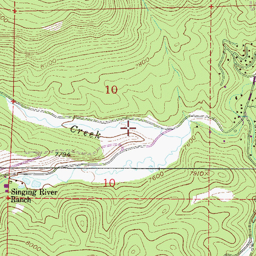 Topographic Map of Hicks Number 5 Ditch, CO