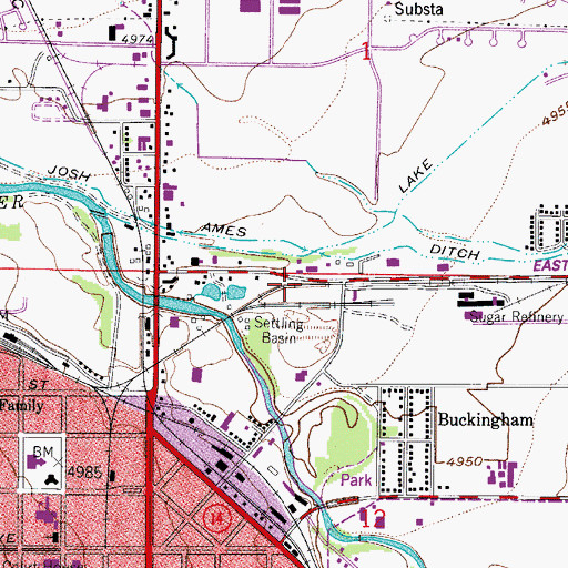 Topographic Map of John G Coy Ditch, CO