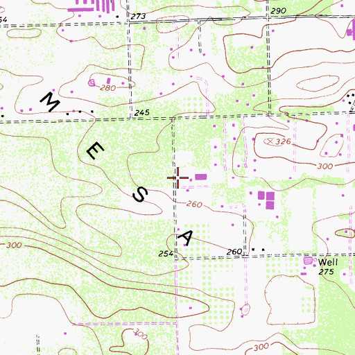 Topographic Map of Viva Farms, CA