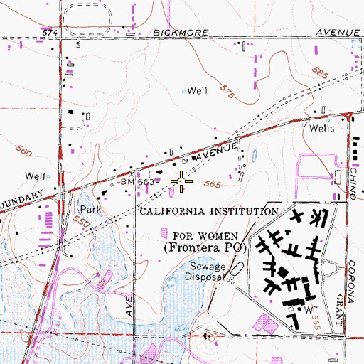 Topographic Map of Rocha Dairy, CA