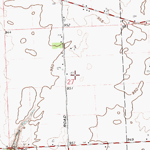 Topographic Map of Jackson Farms, OH