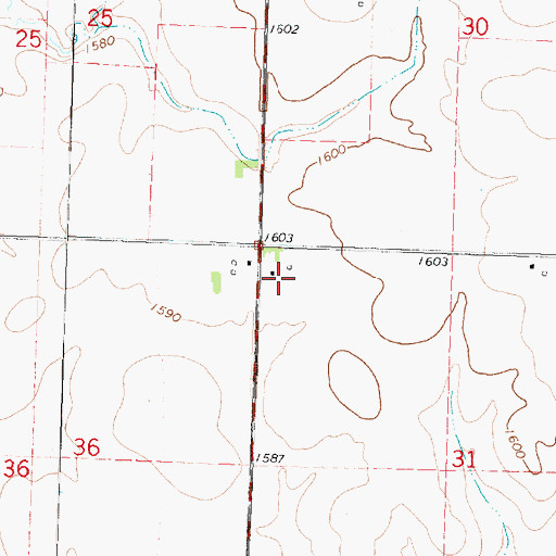 Topographic Map of Jet Farms, IA
