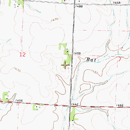 Topographic Map of Luitjens Farms, IA