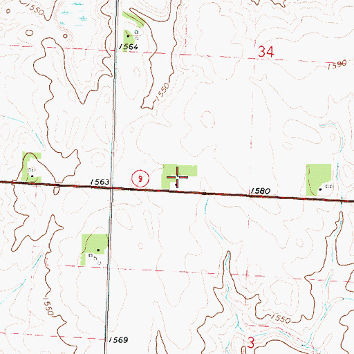 Topographic Map of Randall Farm, IA