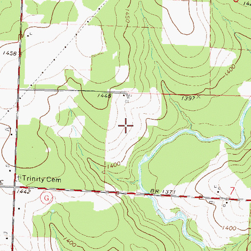 Topographic Map of Deffner Farms, WI