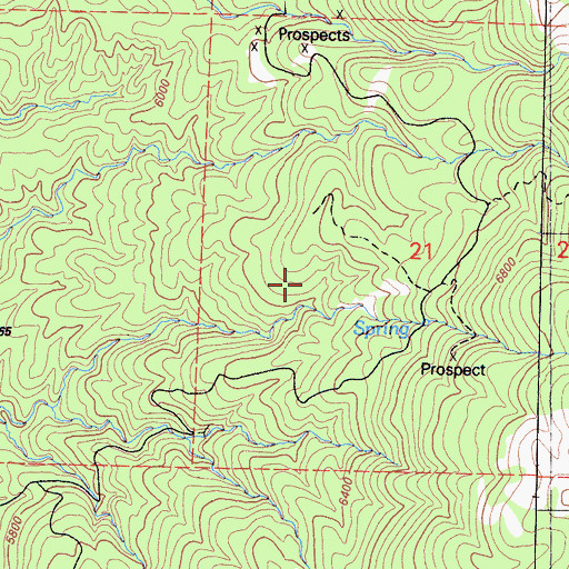 Topographic Map of Maule Mines, CA