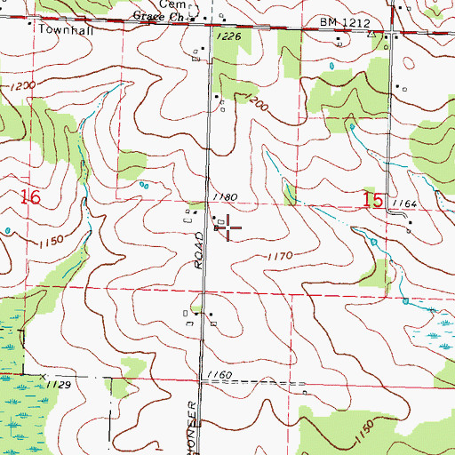 Topographic Map of Brandt Farm, WI
