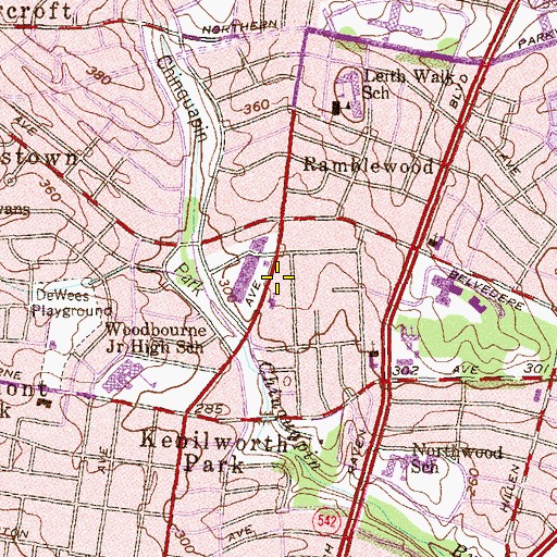 Topographic Map of Greater Church of The Risen Savior and Ministries, MD