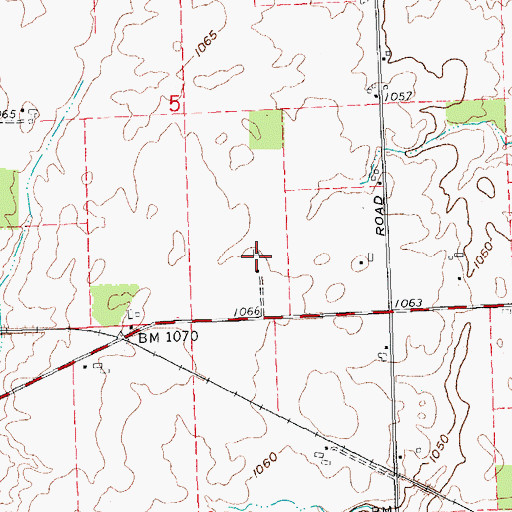 Topographic Map of Gebhart Farm, OH