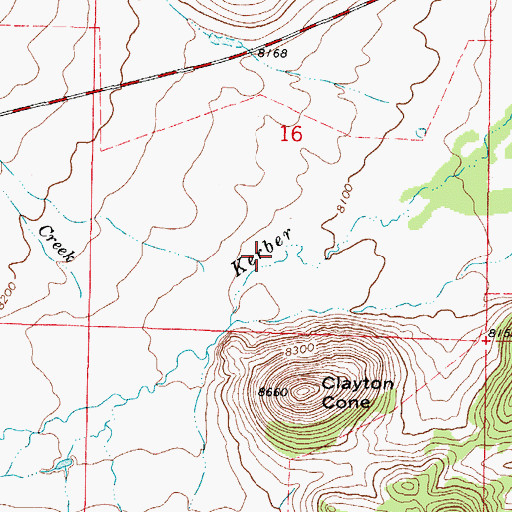Topographic Map of Wells Kerber Ditch, CO