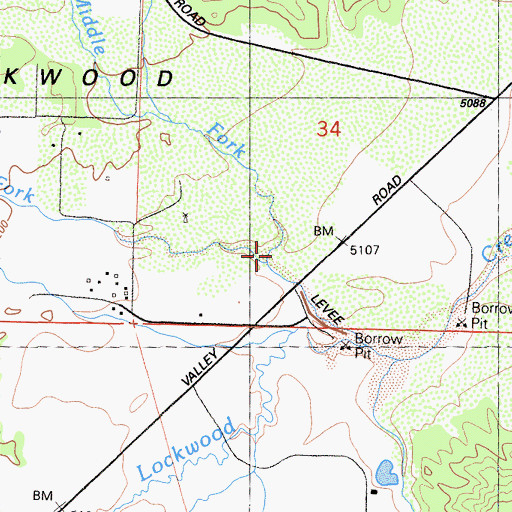 Middle Fork Lockwood Creek, CA