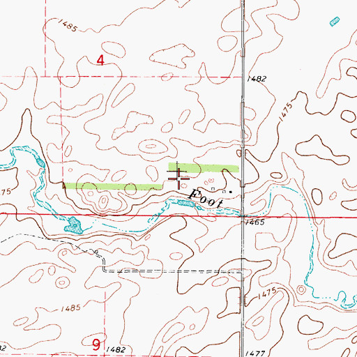 Topographic Map of Grassland Colony, SD