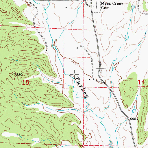 Topographic Map of Yle Ditch, CO