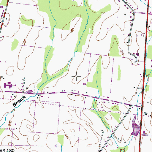 Topographic Map of Chapman Farm, TN