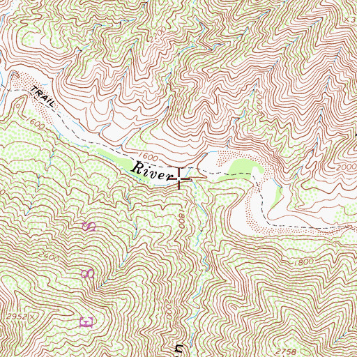 Topographic Map of Miller Canyon, CA