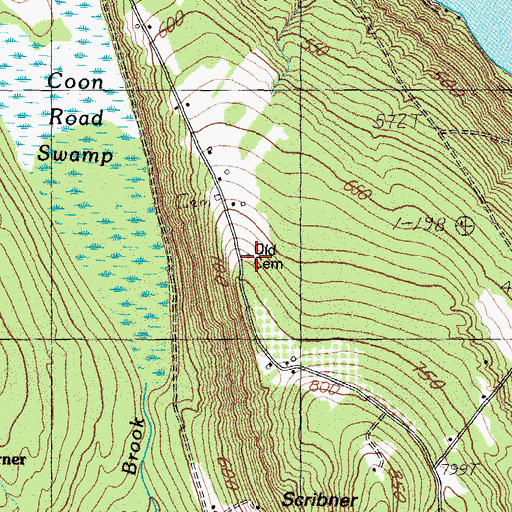 Topographic Map of Scribner Hill Upper Yard, ME