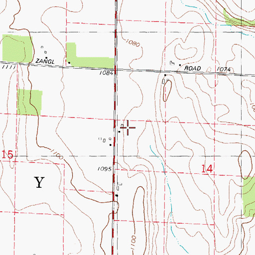 Topographic Map of Oechsner Farms, WI