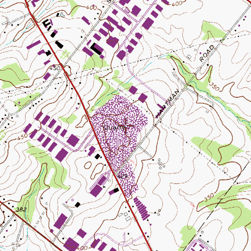 Topographic Map of Spring House Quarry, PA