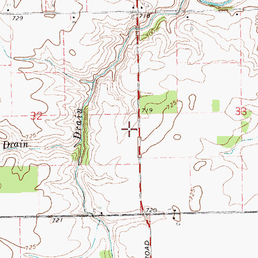Topographic Map of Schneider Farms, MI