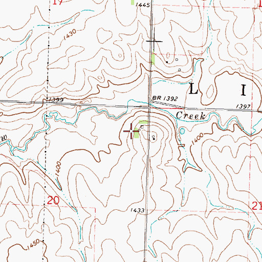 Topographic Map of Maass Angus Farm, IA