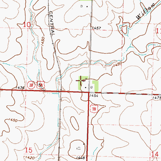 Topographic Map of D and J Farm, IA