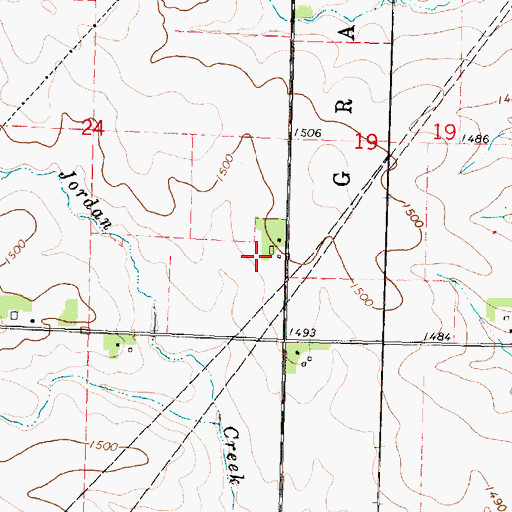 Topographic Map of M T Calf Ranch, IA