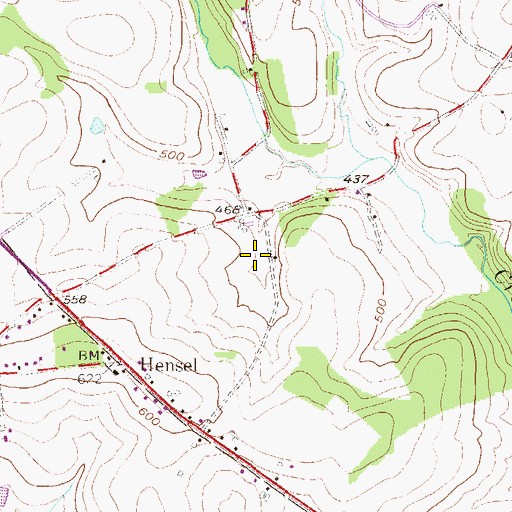 Topographic Map of Ulrich's Poultry Farm, PA