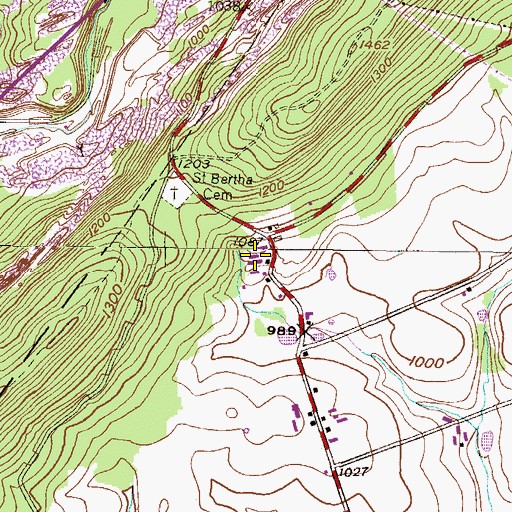 Topographic Map of Heisler Egg Farm, PA
