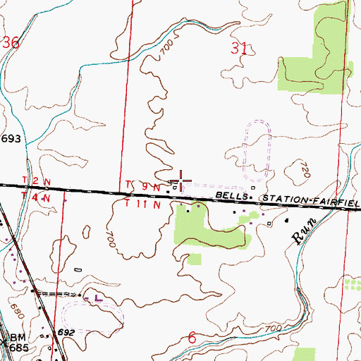 Topographic Map of Zimmerman Farms, OH