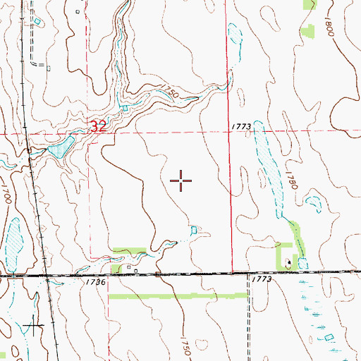 Topographic Map of Collins Colony, SD