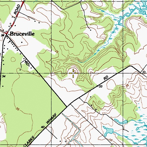 Topographic Map of Chriscross Farm, MD