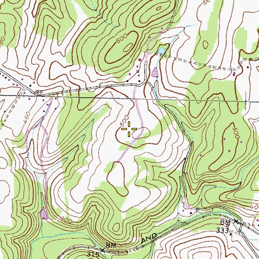 Topographic Map of Frederick County Landfill, MD
