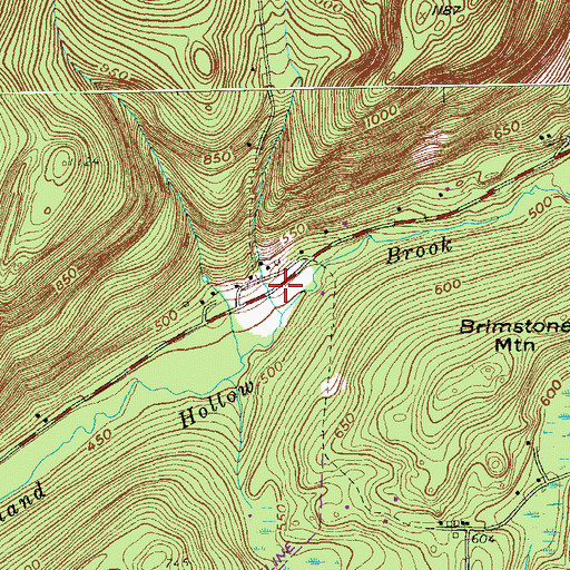 Topographic Map of Schoolhouse Number 3 (historical), NY