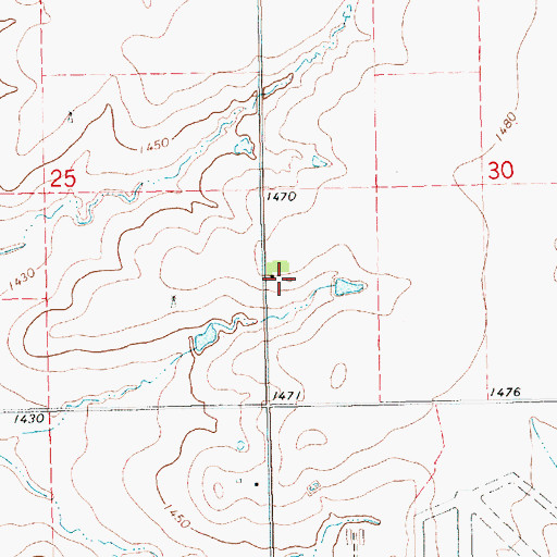 Topographic Map of Kasten Farms, KS