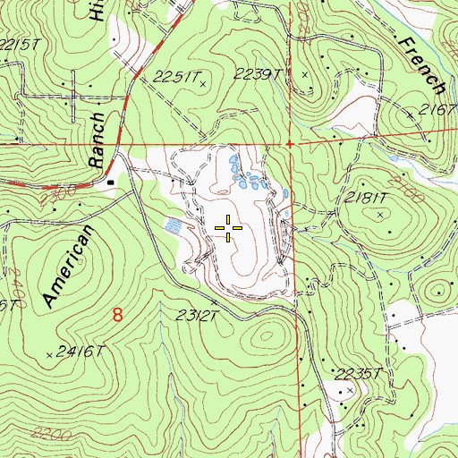 Topographic Map of Nevada County Landfill, CA