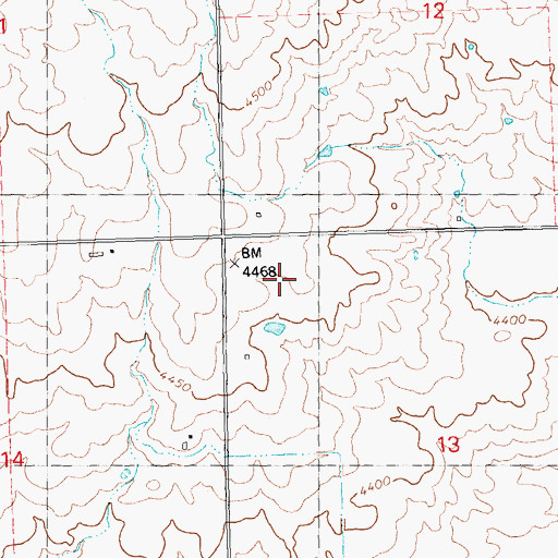 Topographic Map of Lateral 261, ID