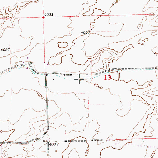 Topographic Map of Lateral 27, ID