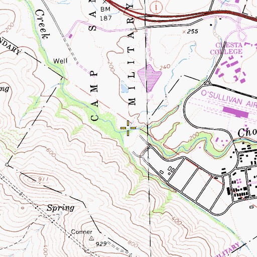 Topographic Map of Pennington Creek, CA