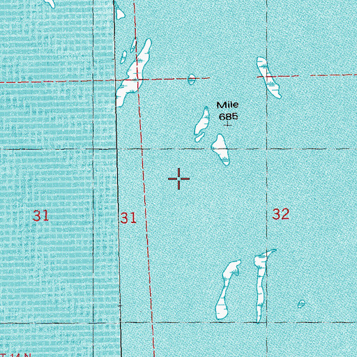 Topographic Map of Mussel Island, WI
