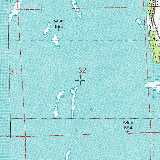 Topographic Map of Mudcat Island, WI