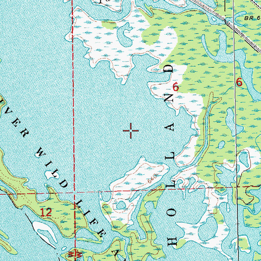 Topographic Map of Big Marsh, WI