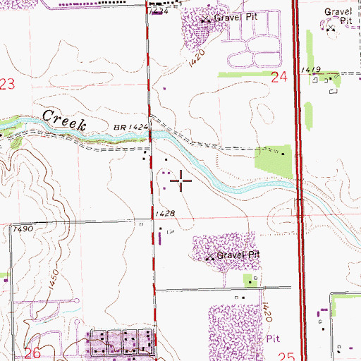 Topographic Map of Saint Michael Elementary School, SD