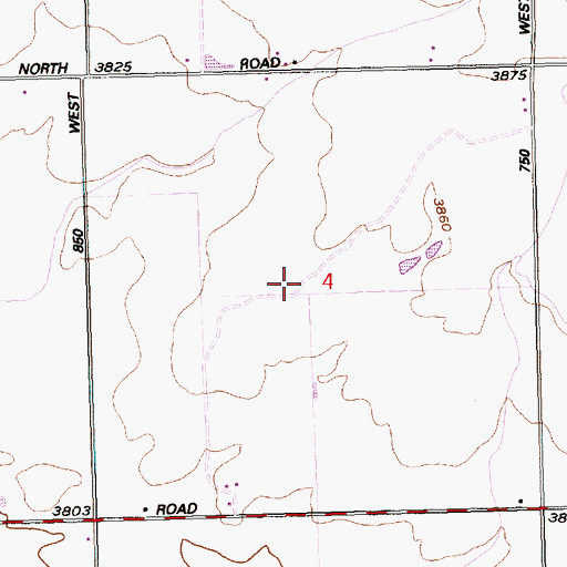 Topographic Map of Lateral 916C3, ID