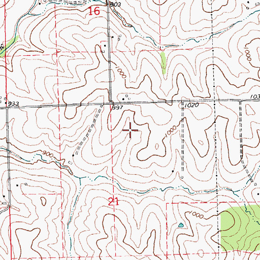 Topographic Map of Upper Mississippi Region - 2-digit Hydrologic Unit Code - 07, IA