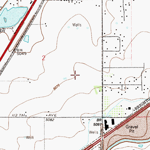 Topographic Map of John W Thimmig Elementary School, CO