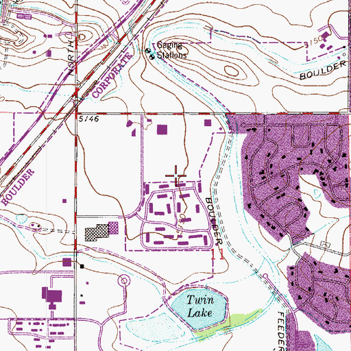 Topographic Map of Southwest Acupuncture College Boulder, CO