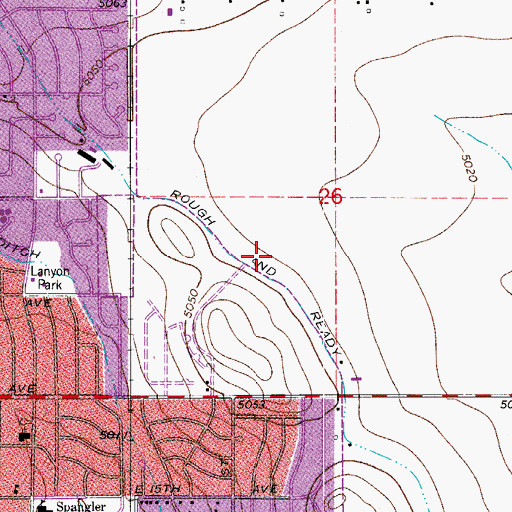 Topographic Map of Alpine Elementary School, CO