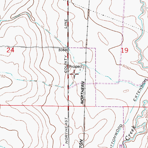 Topographic Map of Aspen Ridge Preparatory School, CO